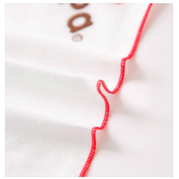 Khăn xô sữa I love PapaMama - đỏ Chính hãng Tiết kiệm - Hình ảnh 5