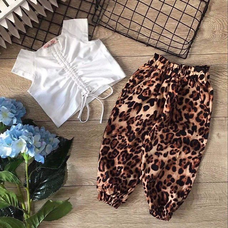 Bộ Quần Áo Croptop Dây Quần Túm Alibaba