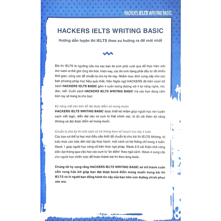Hackers IELTS Basic - Writing - Ảnh 2