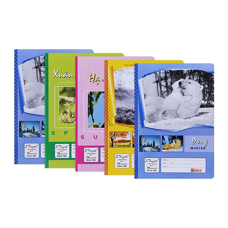 Combo 10 vở kẻ ngang Hồng Hà 72 trang (Mua 10 tặng 4)