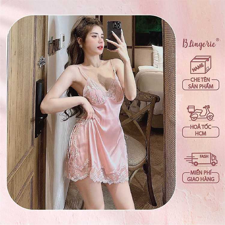 Váy Ngủ Nữ Tính Mềm Mại - B.Lingerie