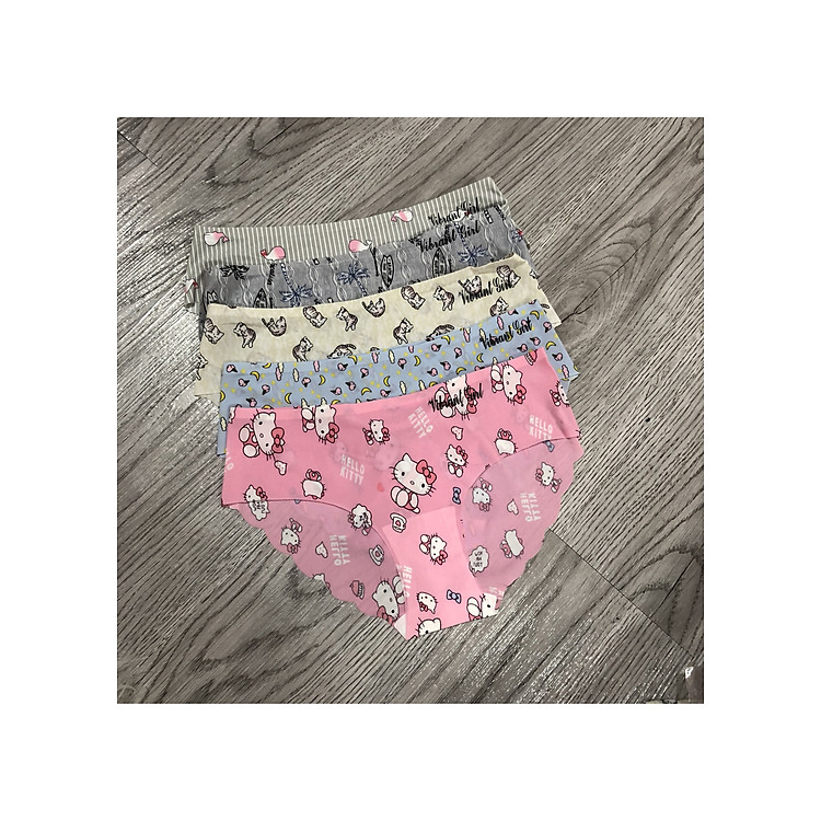 Combo 5 quần lót nữ su 041 mẫu trơn in họa tiết dễ thương nhiều màu co dãn đàn hồi tốt thấm hút mồ hôi phù hợp mọi lứa tuổi thoải mái khi mặc - giao màu ngẫu nhiên