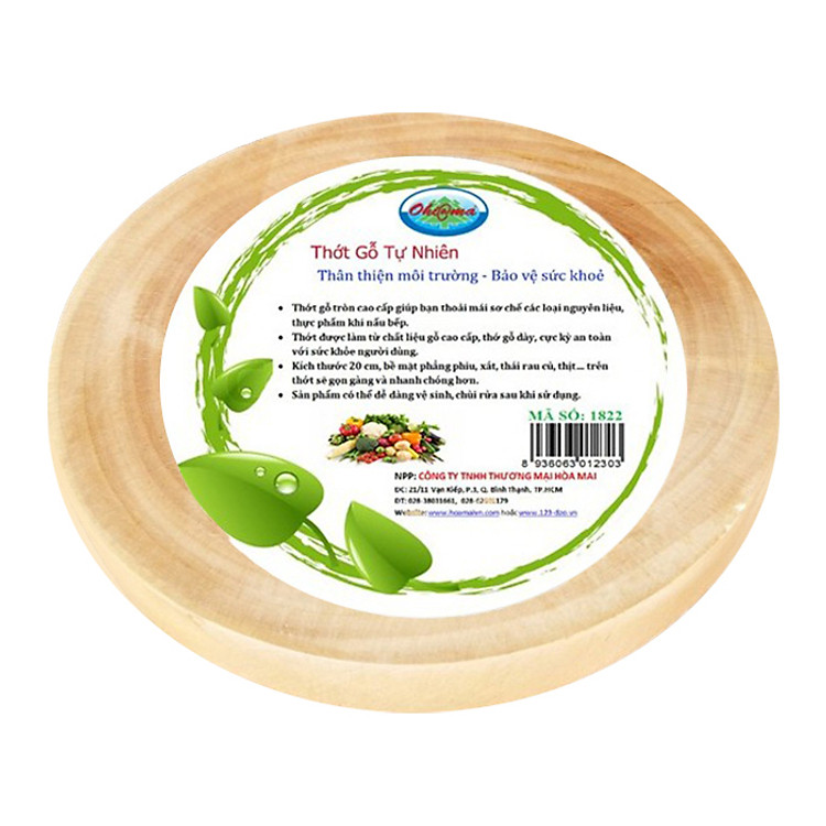 Thớt Gỗ Tự Nhiên Ohi@ma HM-1822