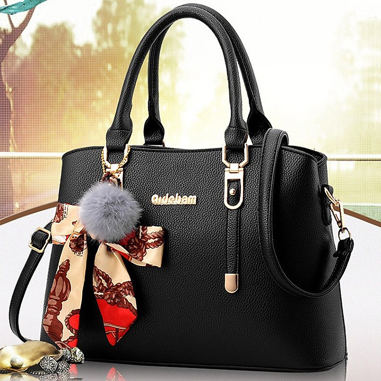 Túi xách nữ kèm khăn lụa sang trọng - Hàng Nhập