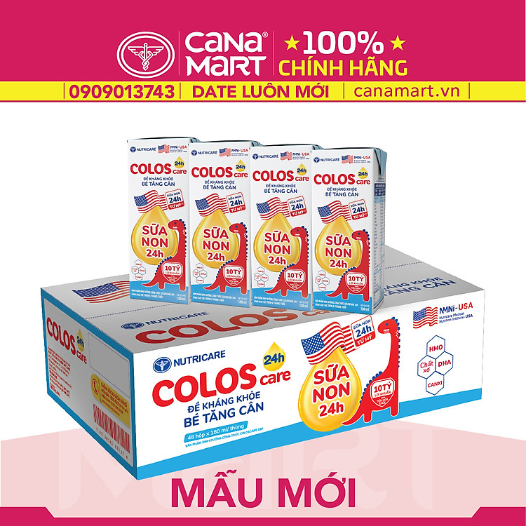 Thùng sữa Nutricare ColosCare 180ml Uy tín Tiết kiệm - Hình ảnh 2