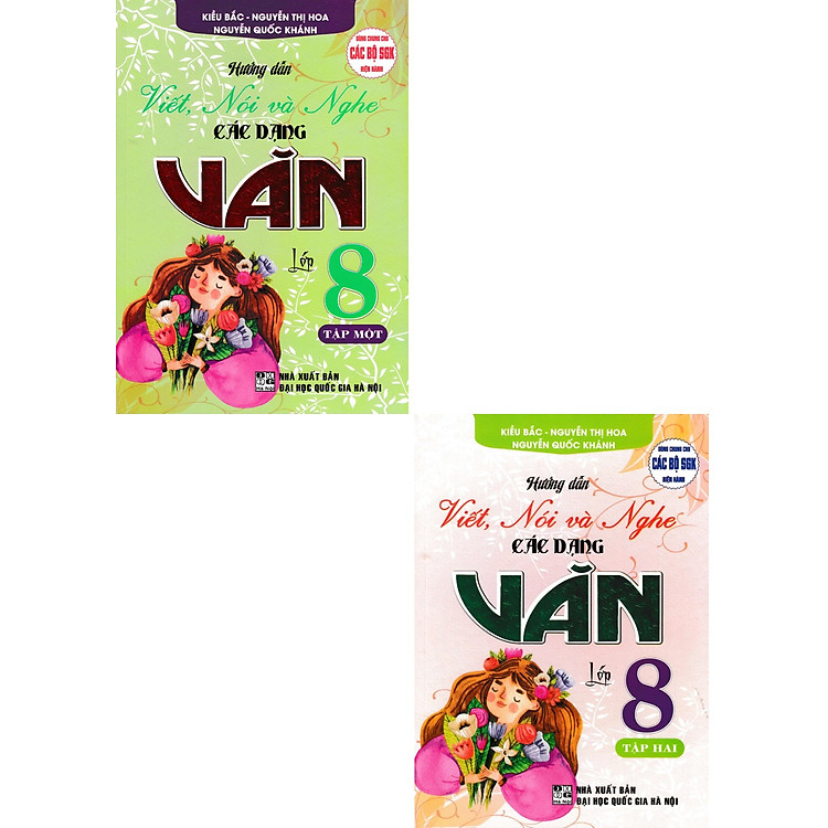Combo Hướng Dẫn Viết, Nói Và Nghe Các Dạng Văn Lớp 8 - Tập 1 + 2 (Dùng Chung Cho Các Bộ SGK Hiện Hành) (Bộ 2 Cuốn) _HA