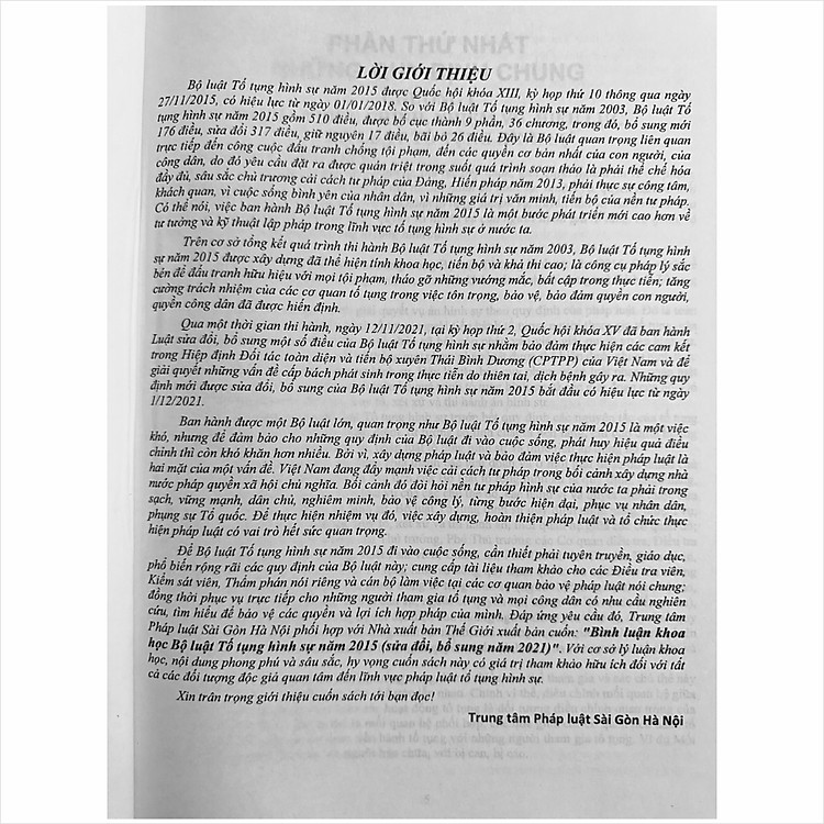 Bình Luận Khoa Học Bộ Luật Tố Tụng Hình Sự Năm 2015 sđ, bs năm 2021 – TS. Trần Văn Biên – TS. Đinh Thế Hưng (V2154D) - Ảnh 2