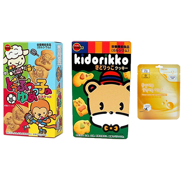 Combo bánh ăn dặm hình thú cho bé Nhật Bản (Tặng mẹ 1 mặt nạ 3W)