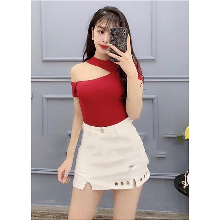 Áo Trễ Vai Thun Cotton đẹp LB017