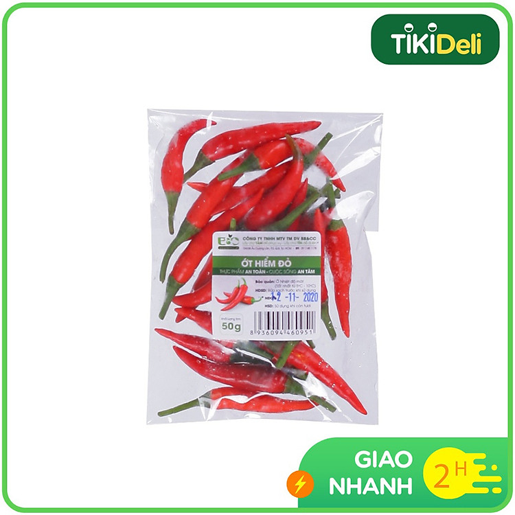 Ớt Hiểm Xanh VietGAP 100g