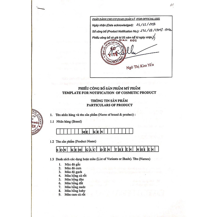 SON KEM GẤC DỀN MẸ KEN MÀU CAM CÀ RỐT