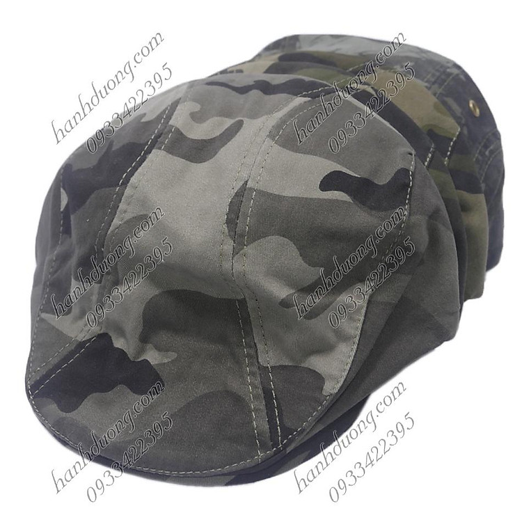 Nón beret nam mũ mỏ vịt người lớn, nón bê rê nam trơn không thêu logo, chất liệu vải kaki 2 lớp bền đẹp - Hạnh Dương
