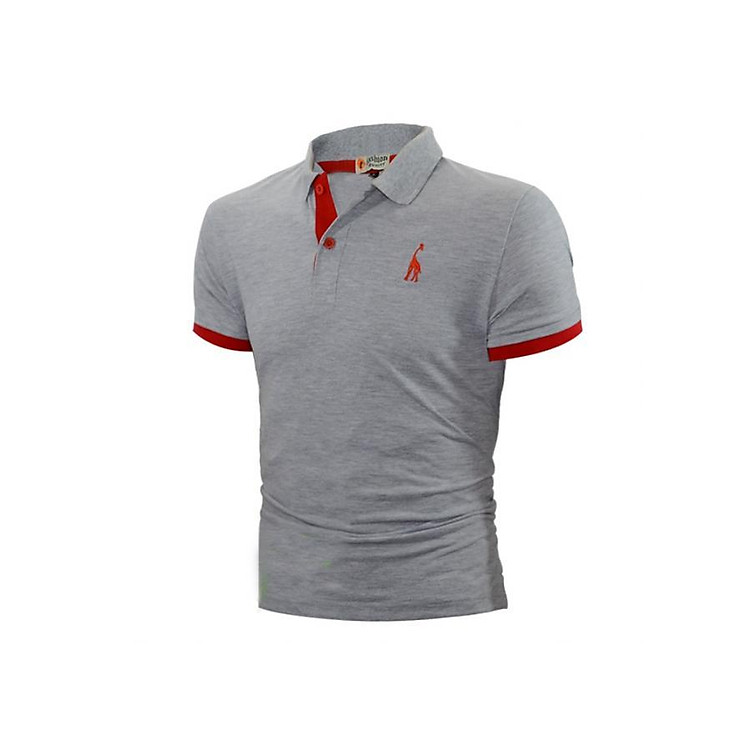 Áo Thun Polo Nam Hươu Cao Cấp ZR0005.(2) Màu Xám