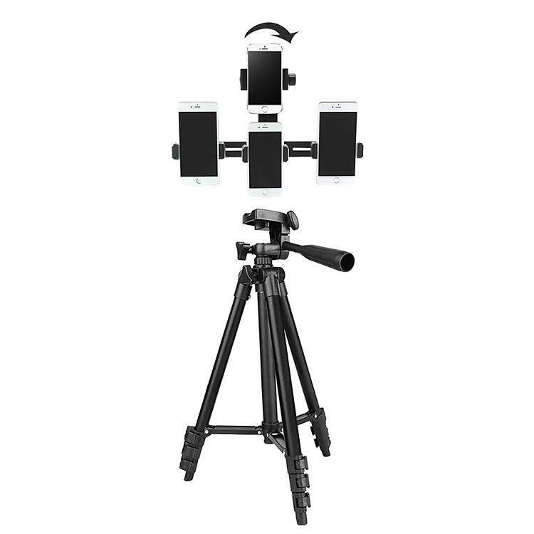 Phụ kiện thanh nối đa năng gắn đến 4 điện thoại lên tripod hỗ trợ livestream, quay video nhiều điện thoại cùng lúc