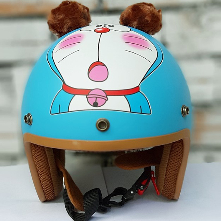 Mũ Bảo Hiểm 3/4 Doremon có tai