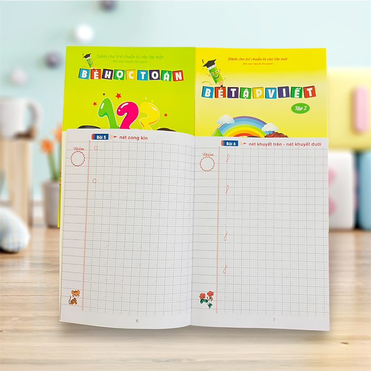 Bé Học Toán, Bé Tập Viết Quyển 1, 2 - Ảnh 3