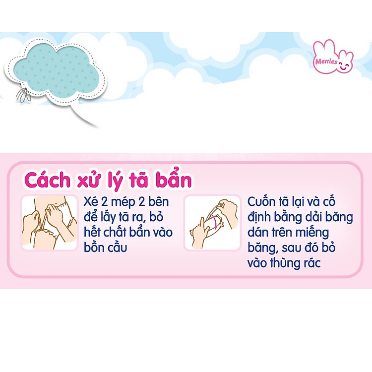 Mua Tã/Bỉm Quần Merries M-58+6 64 Miếng Giá rẻ - Hình ảnh 2