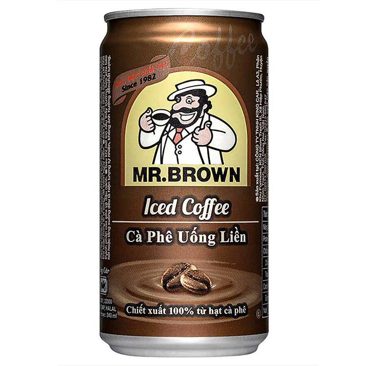 Cà Phê Sữa Mr.Brown Iced Lon 240ml