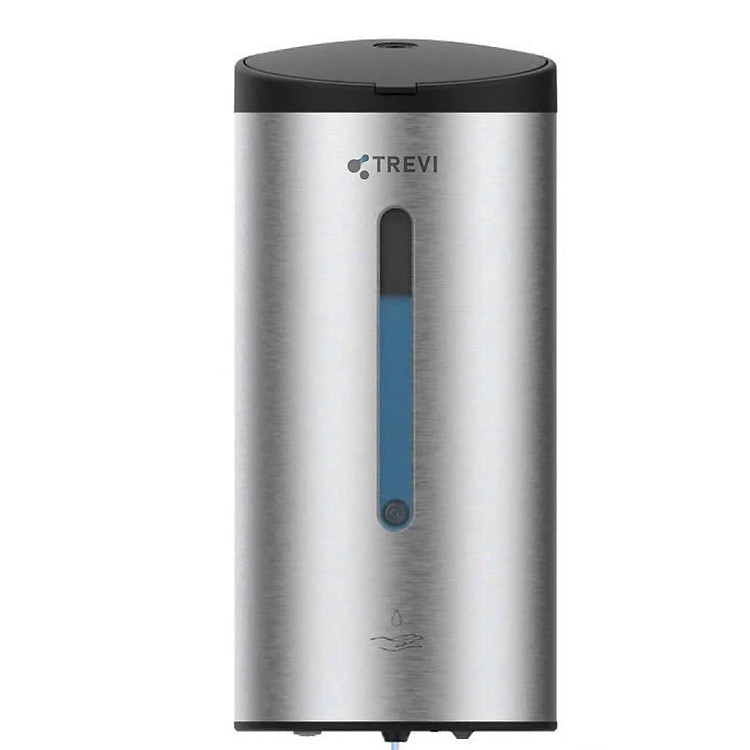 Bình đựng xà phòng cảm ứng 800ml, chất liệu thép không gỉ, màu Brushed, kích thước 220*100*110 (mm), hiệu Trevi