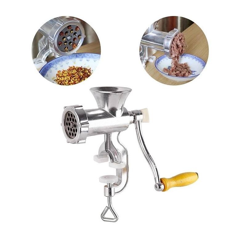 Xay Thịt Quay Tay Bằng Gang Size 10 (kèm 3 ống nhồi xúc xích) - Ảnh 5
