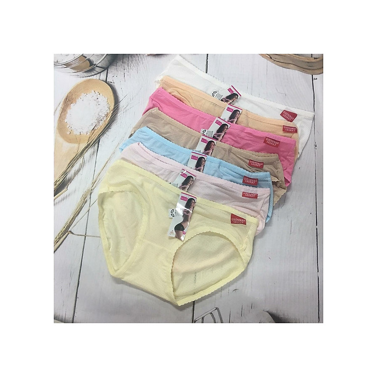 Combo 5 Quần Lót Nữ Cotton Thái Thông Hơi Cao Cấp – Phom Đơn Giản - Trang Nhã - Phù Hợp Mọi Lứa Tuổi - Giao Màu Ngẫu Nhiên + Tặng kèm set 5 dây cột tóc xinh xắn
