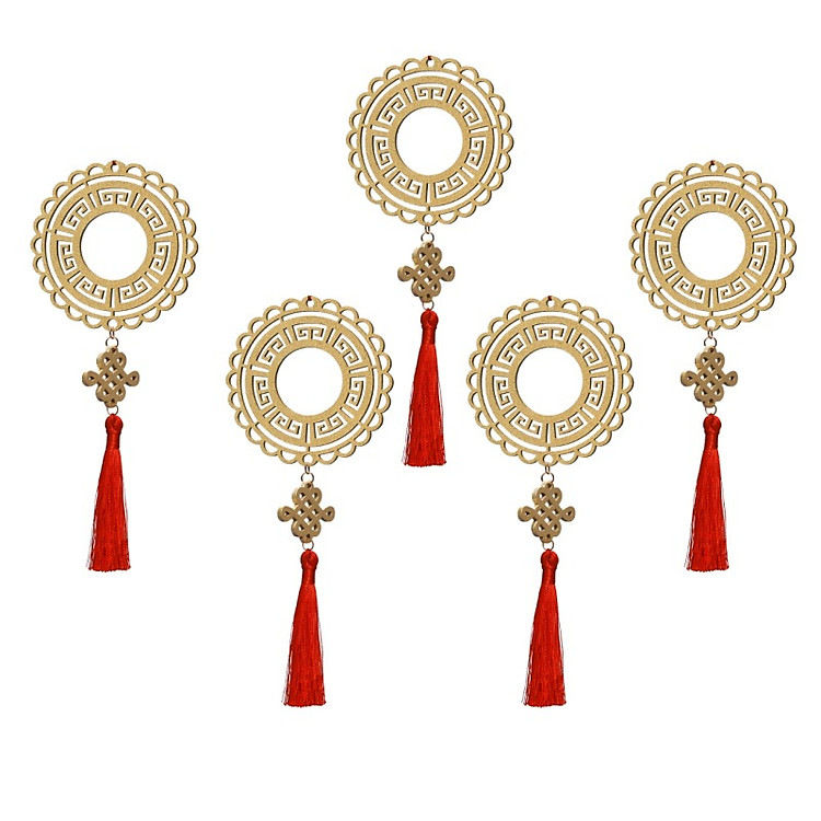 Dây treo Vòng Đại Cát nhũ vàng (Bộ 5)