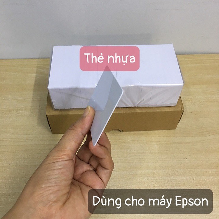 Phôi thẻ nhựa in trên máy in mực nước (250 cái)