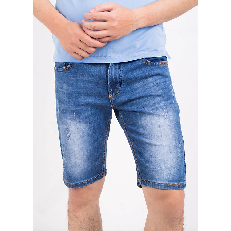 Quần Short Jean Nam 5S (QNB5S-03) Thiết Kế Dáng Ôm Trẻ Trung, Nam Tính
