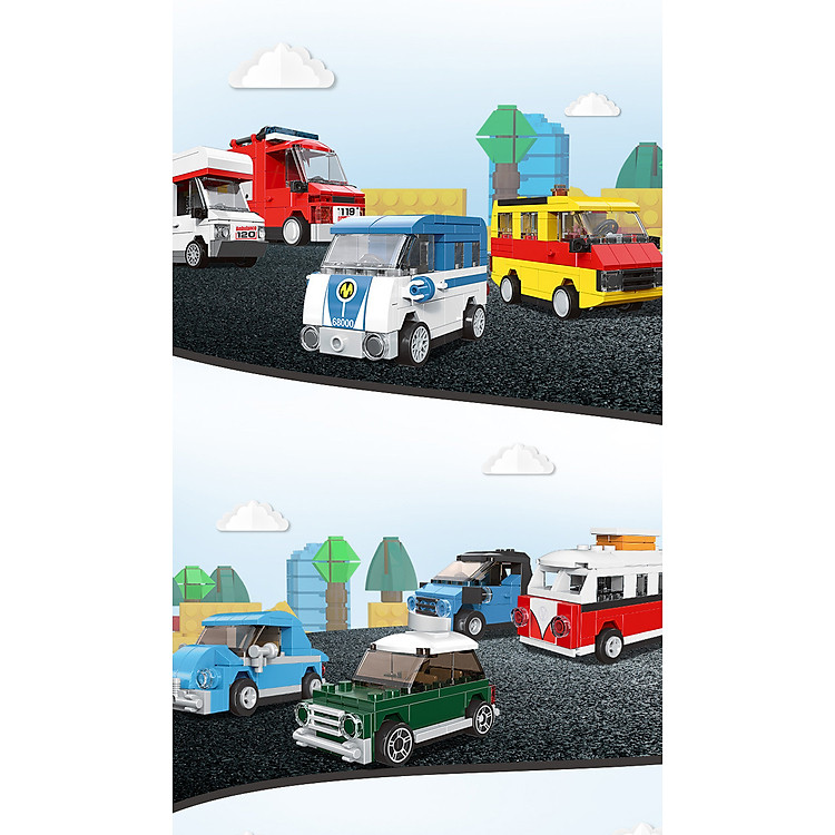 Mua Bộ Đồ Chơi Lắp Ghép Ô Tô Mini Chính hãng Ưu đãi - Hình ảnh 4