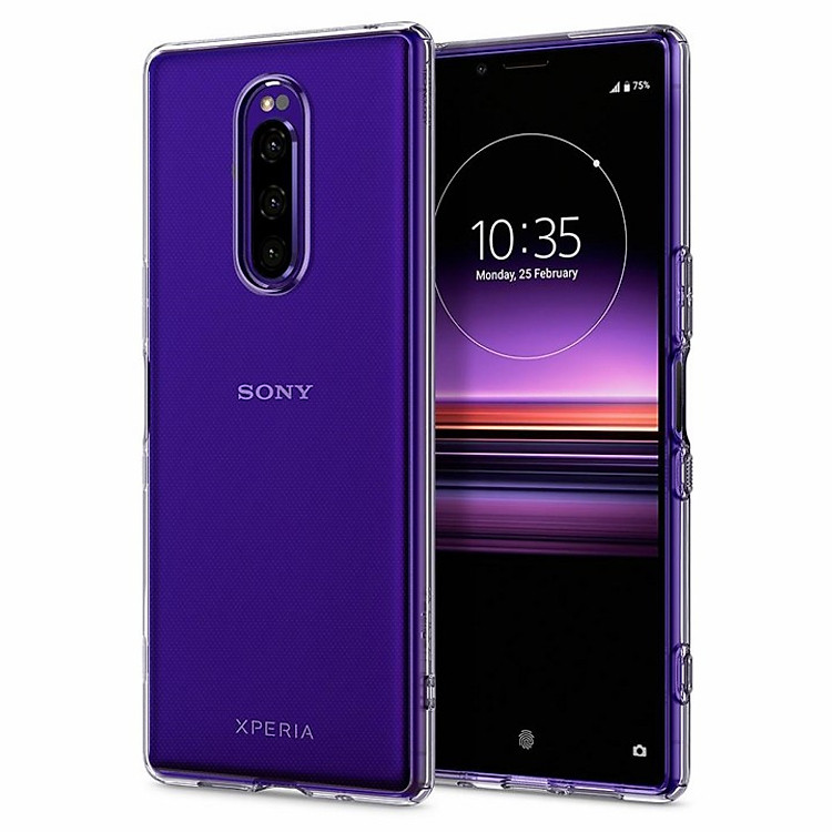 Ốp lưng cho Sony Xperia 1 Spigen Liquid Crystal - Hàng nhập khẩu