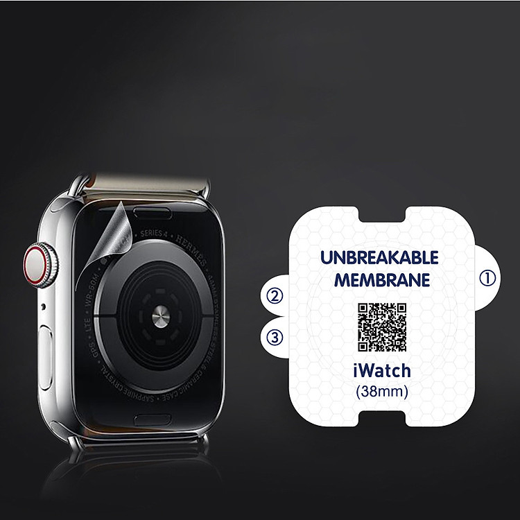 Combo 2 Miếng Dán Mặt Lưng PPF CHỐNG VÂN TAY Thế Hệ Mới Dành Cho Apple Watch 1/2/3/4- Handtown - Hàng Chính Hãng