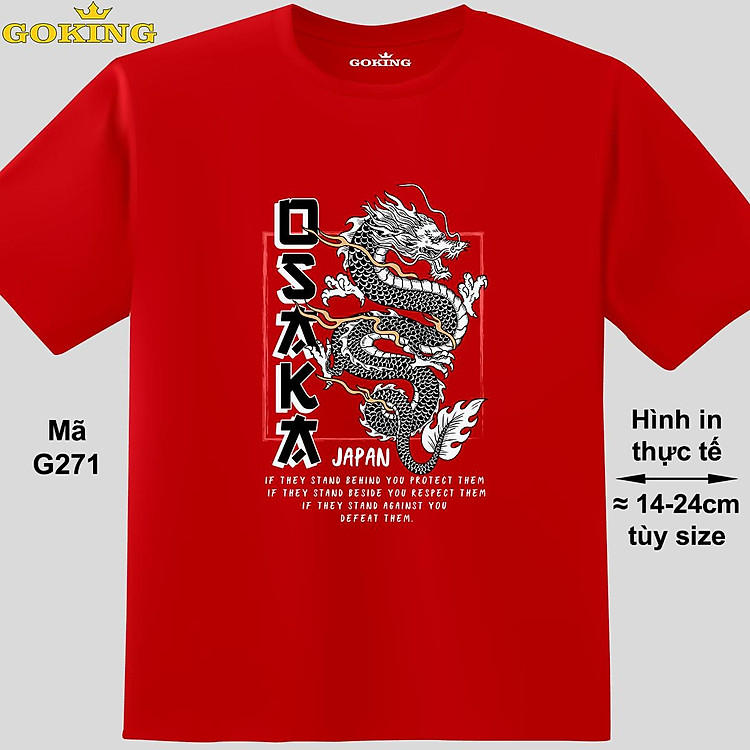 OSAKA, mã G271. Áo thun in hình Rồng cho năm Giáp Thìn 2024. Hãy tỏa sáng như kim cương, qua chiếc áo phông Goking siêu hot cho nam nữ trẻ em, cặp đôi, gia đình, đội nhóm