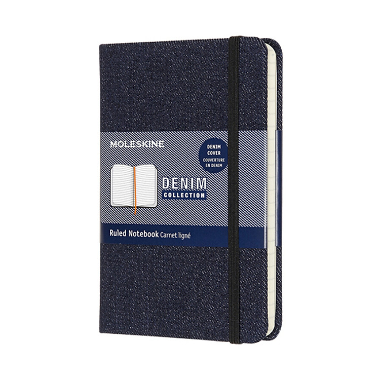 MOLESKINE notebook business office stationery notebook denim capsule series hard surface pocket type horizontal hand account dark denim 6260