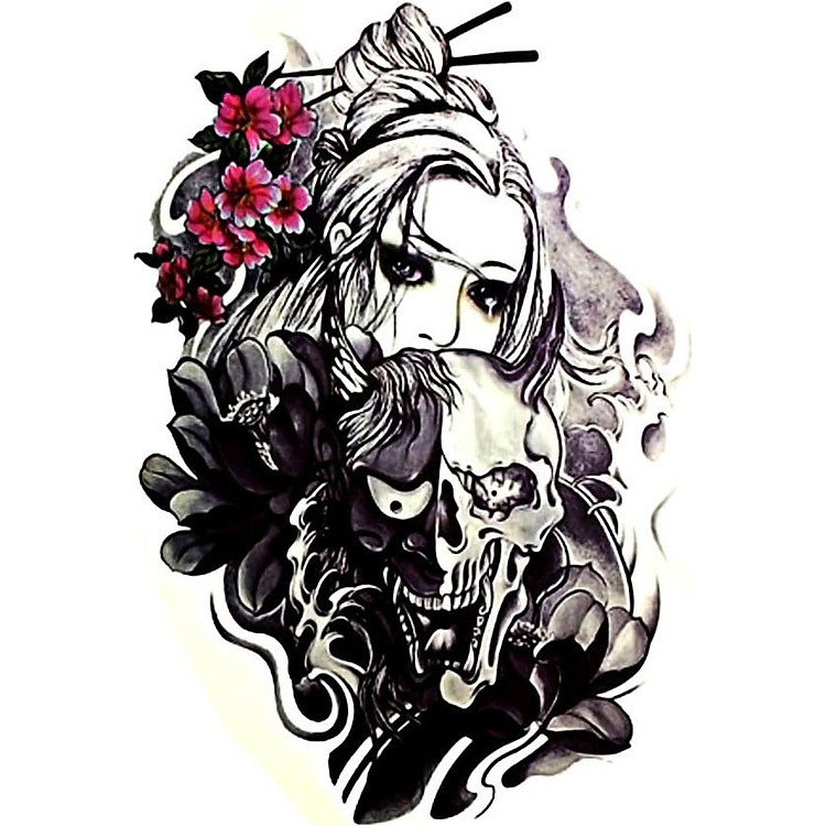 Hình Xăm Dán Mặt Quỷ QSA033