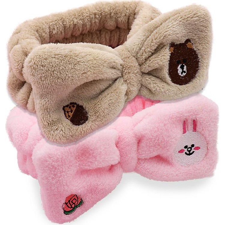 Combo 2 băng đô nơ Gấu Thỏ Vịt (Gấu Thỏ)