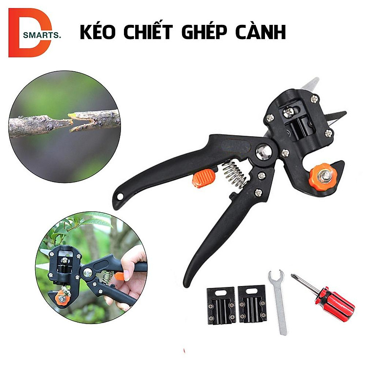 Kéo chiết ghép cành cây đa năng tiện lợi tặng kèm 2 lưỡi thay thế
