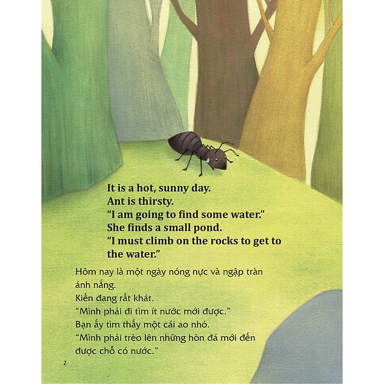 Học Tiếng Anh Cùng Truyện Ngụ Ngôn Aesop - Kiến Và Bồ Câu - Ảnh 9