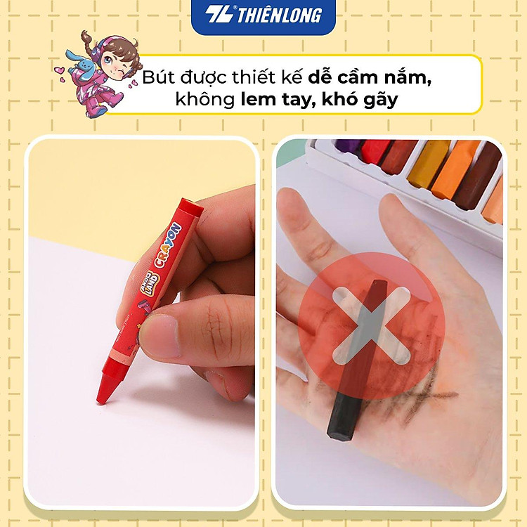 Bút Sáp Thiên Long Colokit CR-C048 (12 màu)