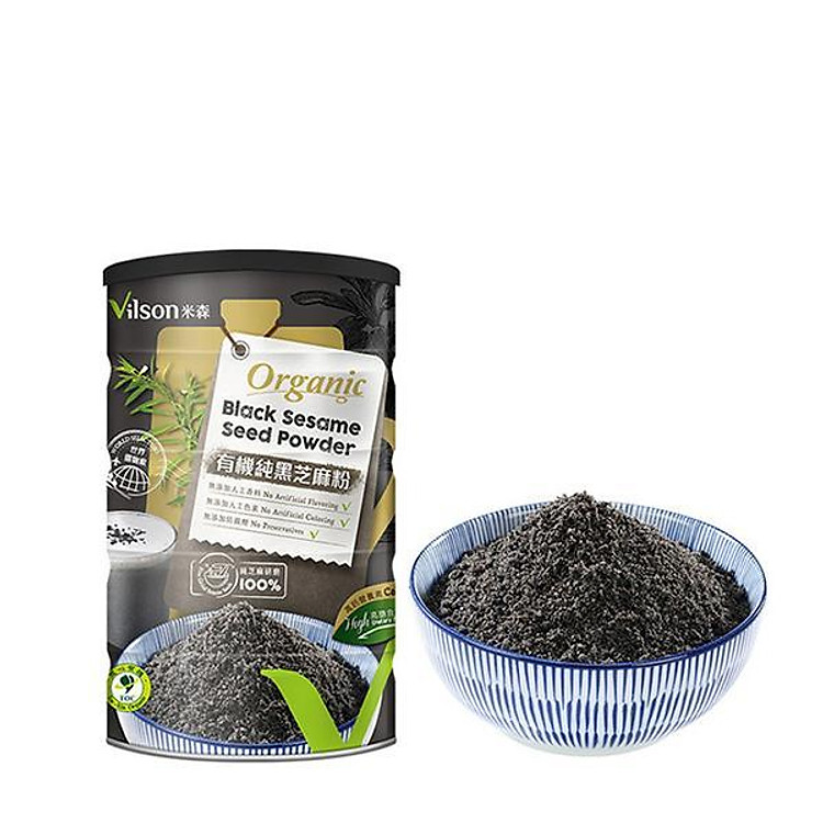 Bột mè đen nguyên chất hữu cơ Vilson (350g/ hộp)