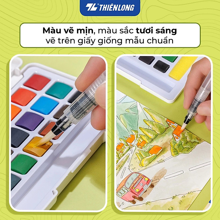 Màu Nước Nén Thiên Long Colokit (12 màu) - Ảnh 4