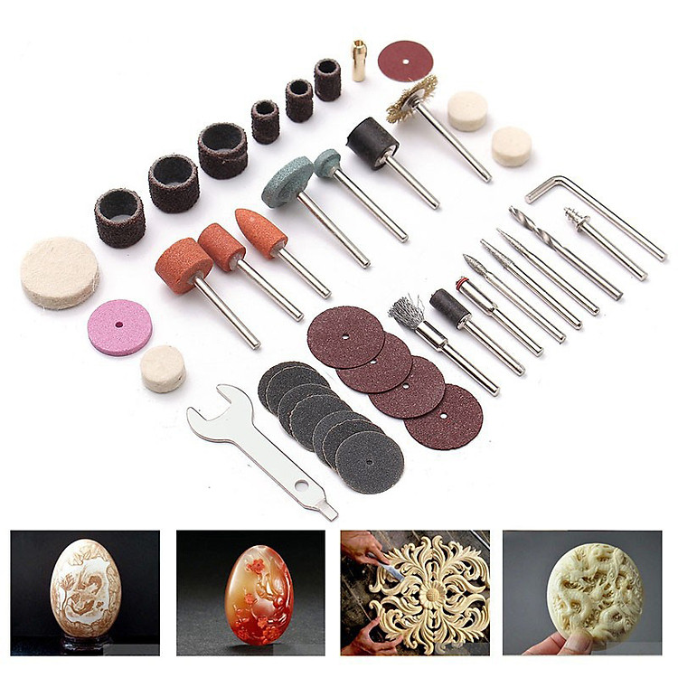 BỘ PHỤ KIỆN MÁY KHOAN THÀNH MÁY MÀI 40PCS