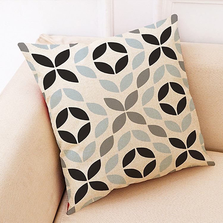 Gối vuông sofa , gối tựa lưng trang trí, loại vải gai dày cao cấp