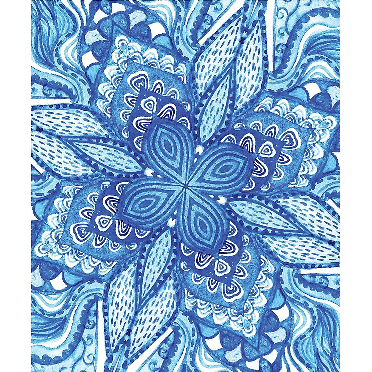 Blue & White Note Cards, 24 Blank Cards: 8 Unique Designs With 25 Patterned Envelopes - Ảnh 4