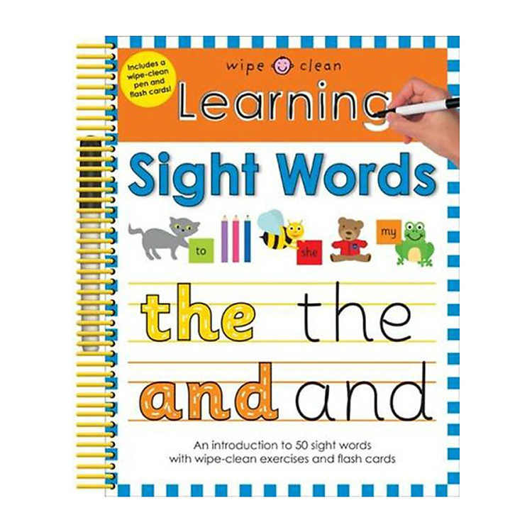 Sách Learning Sight Words: Wipe Clean Spirals (Paperback)
