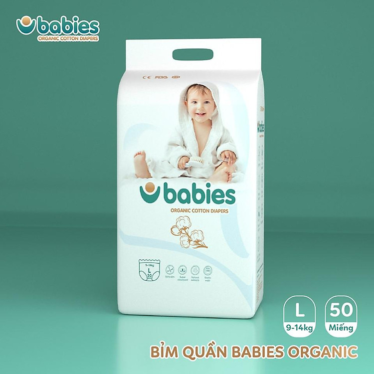Chọn mua tại Shopee: Tã bỉm Babies Organic size L 50 miếng mua giá tốt nhất tại Shop Mall