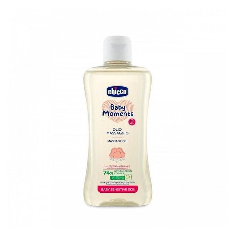Dầu mát-xa CHICCO hạt bông 200ml Chính hãng Tiết kiệm