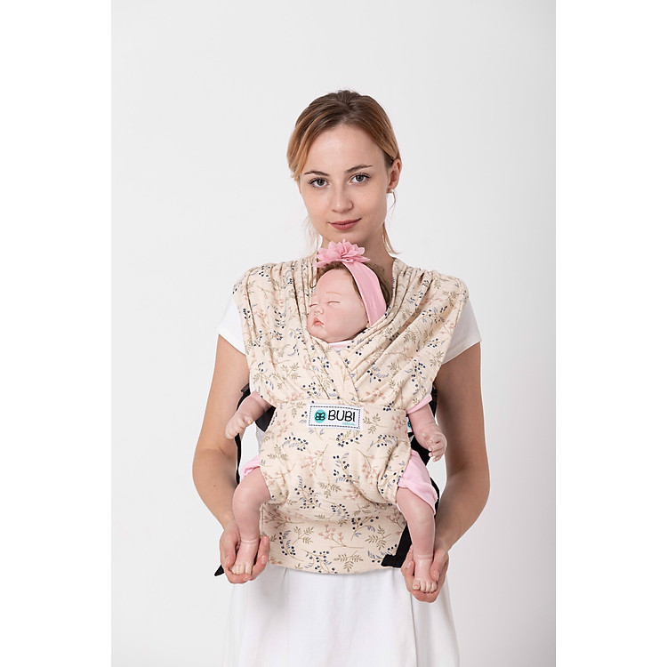 Địu vải BUBI Gen 3 - DA CÁ HOA NHÍ Chính hãng Giá rẻ - Hình ảnh 4