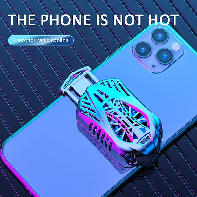 Smart Mobile Phone Radiator Phone Cooling Fan Case Cold Wind Handle Fan for PUBG Phone Cooler Phone Cooling Fan Case