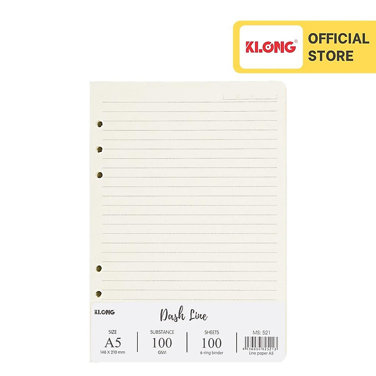 Ruột sổ còng Dash Line KLONG A5 (100 tờ)