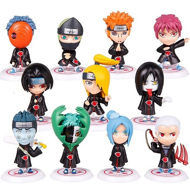 Mô Hình - Bộ 11 Mô Hình Nhân Vật Naruto
